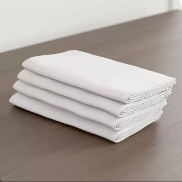 Wayfair Home Basics 10-Piece White Napkin Set - Picture 4 of 5